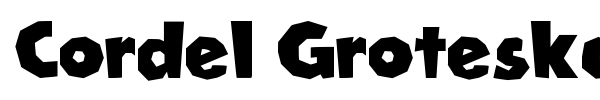 Cordel Groteska font preview